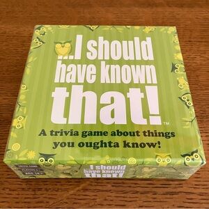 NEW I Should Have Known That! Trivia Game